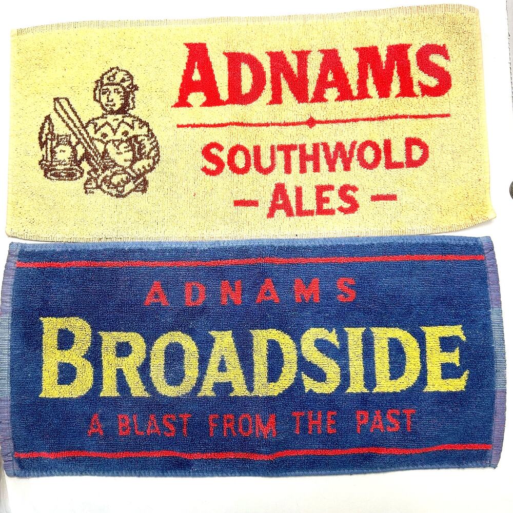 Vintage Bar Towels Adnams Southwold Ales England Lot of‎ 2